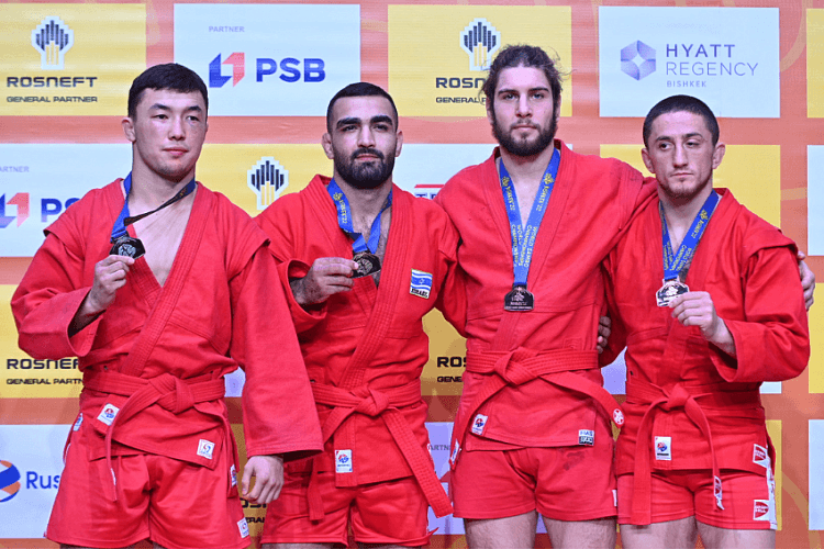 The Russian SAMBO team won the medal standings at the World Championships in Bishkek