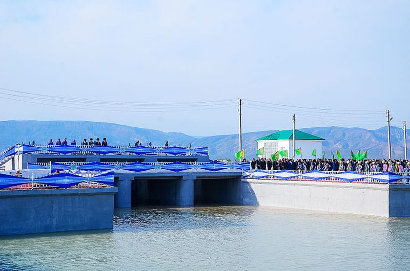 A new hydraulic facility was put into operation in the Gyzylarbat etrap of Turkmenistan
