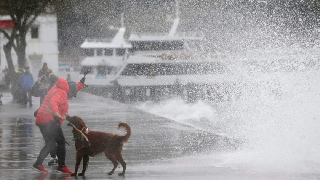 На Стамбул обрушился мощный ураган