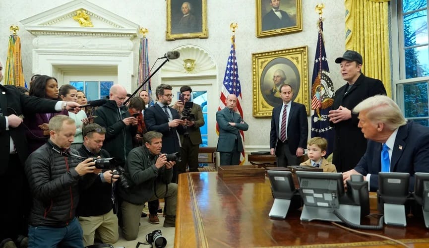 Граймс недовольна, что Илон Маск привел их общего сына на встречу с президентом США