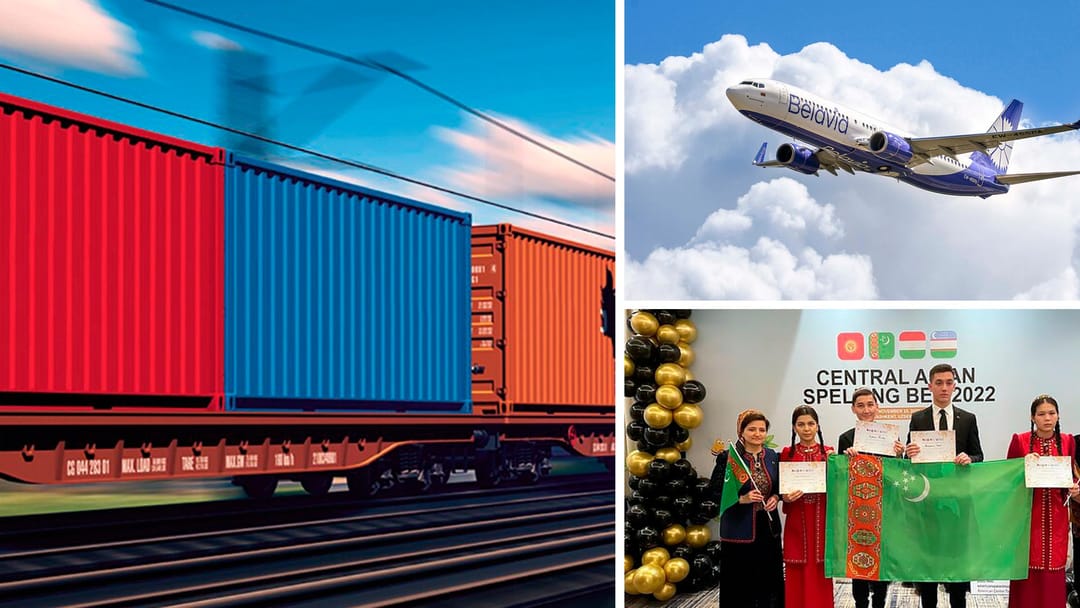 Russian Railways provided a 20% discount on cargo transportation through the territory of Turkmenistan, “Belavia” will increase the frequency of flights to Turkmenbashi and other news