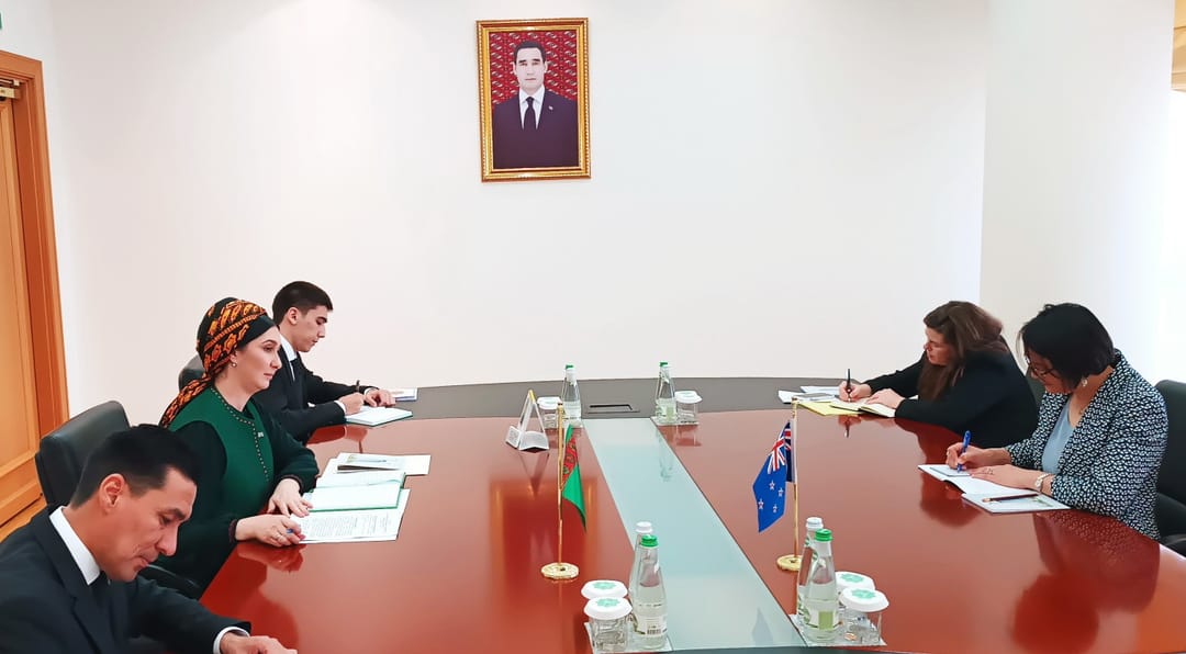 A meeting with the newly appointed Ambassador of New Zealand was held at the Ministry of Foreign Affairs of Turkmenistan