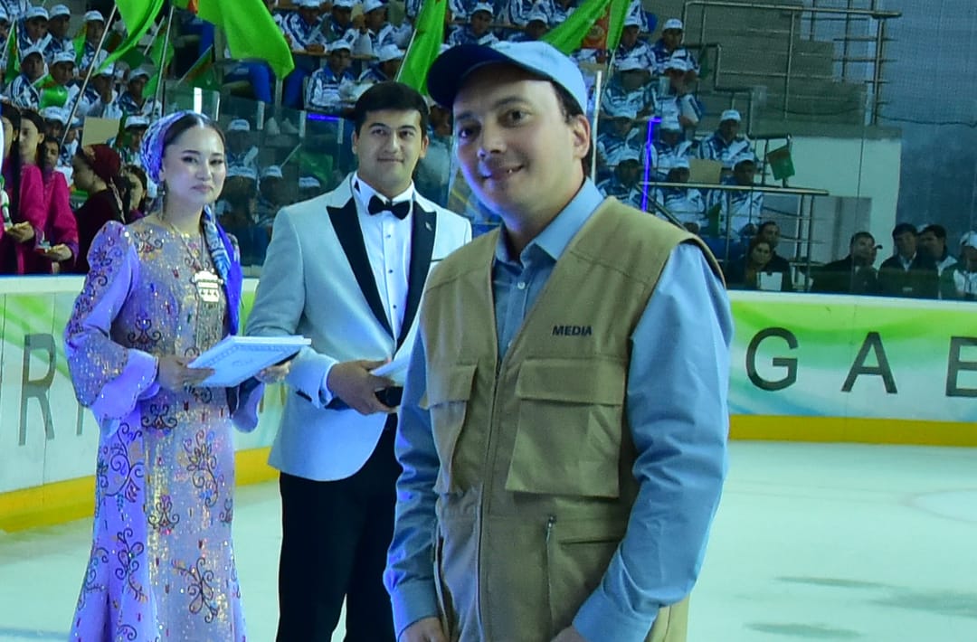 Döwletmyrat Orazberdiýew Aşgabatda geçirilen hokkeý boýunça halkara ýaryşyň iň gowy teswirleýjisi boldy