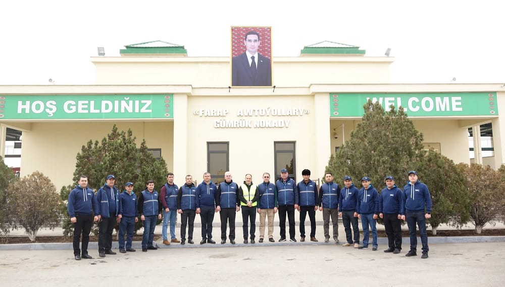 A joint training was held for the port control groups of Turkmenistan and Uzbekistan