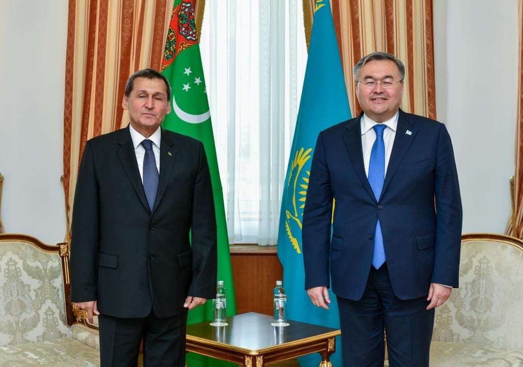 Gazagystanyň daşary işler ministri türkmen kärdeşini kabul etdi