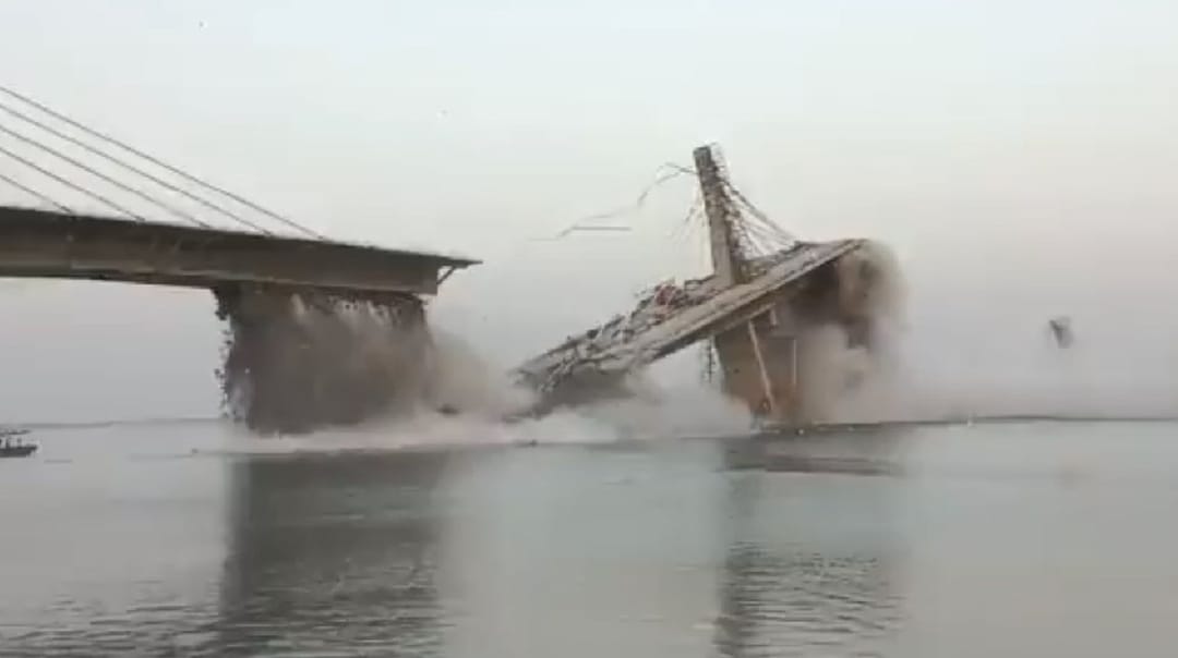 Biharda köpri ikinji gezek ýykyldy