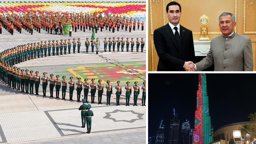 Independence Day was celebrated in Turkmenistan, Serdar Berdimuhamedov and Rustam Minnikhanov held a meeting in Ashgabat, the Burj Khalifa skyscraper was painted in the colors of the Turkmen flag