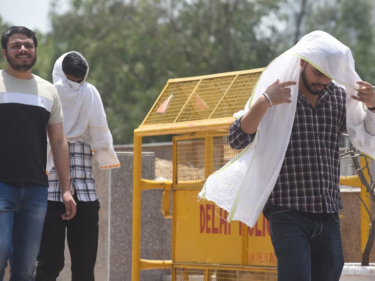 Температура воздуха в Дели дошла до рекордных 52,3 градуса