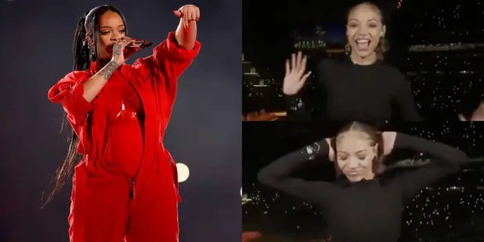 Sign language interpreter eclipses Rihanna during Super Bowl performance