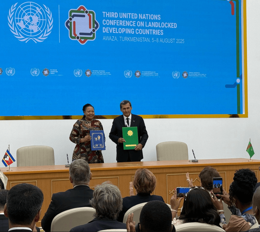 Türkmenistan Eswatini bilen diplomatik gatnaşyklary ýola goýdy