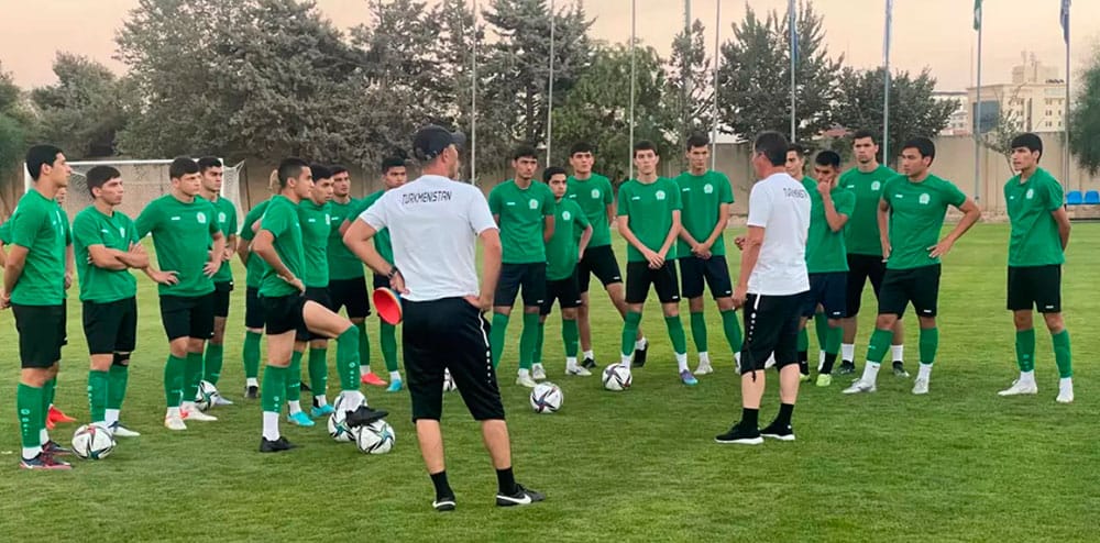 Türkmenistanyň ýaşlar ýygyndysy Demirgazyk Marian adalary bilen boljak duşuşykdan ozal türgenleşik geçdi