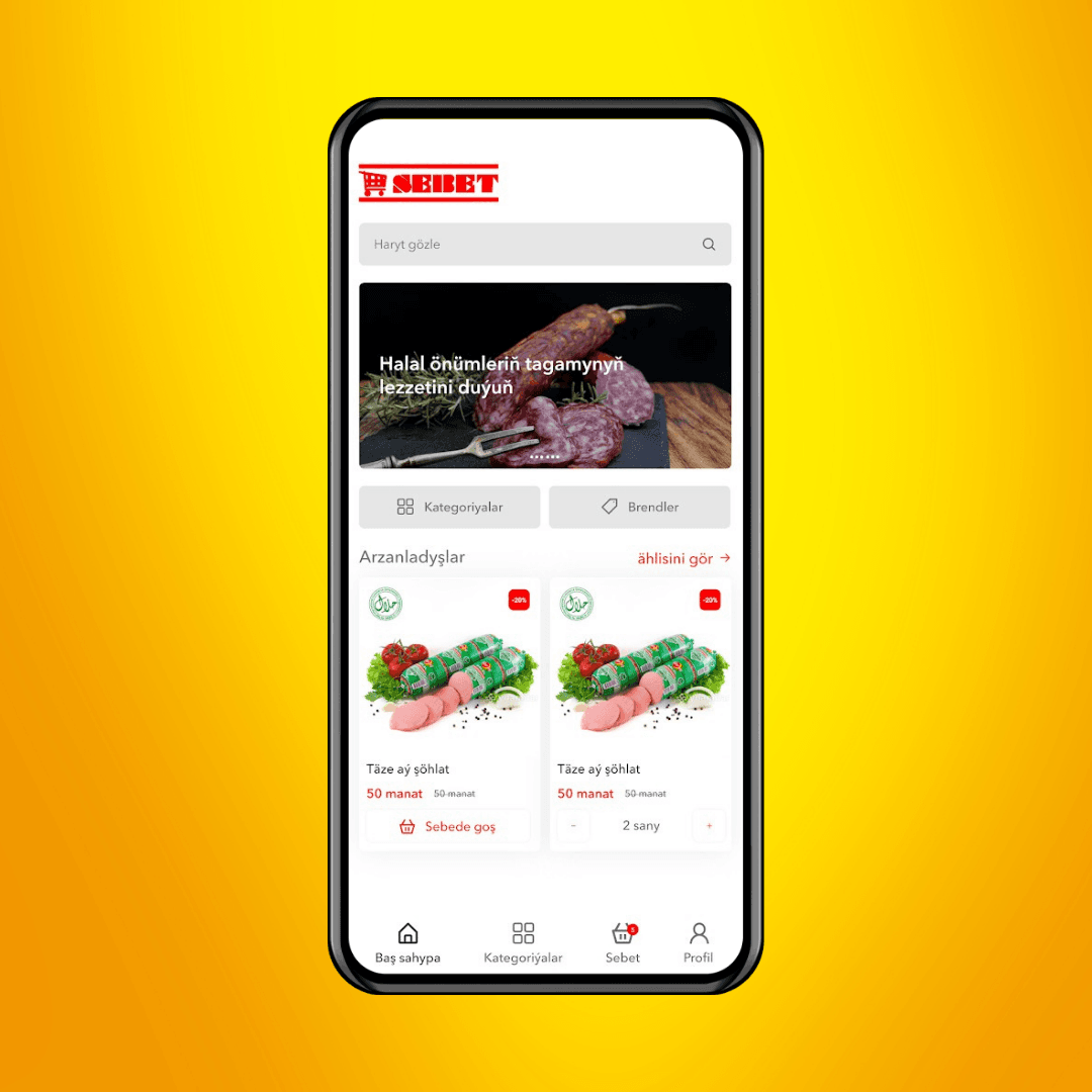 В Туркменабате запустили интернет-магазин с доставкой продуктов