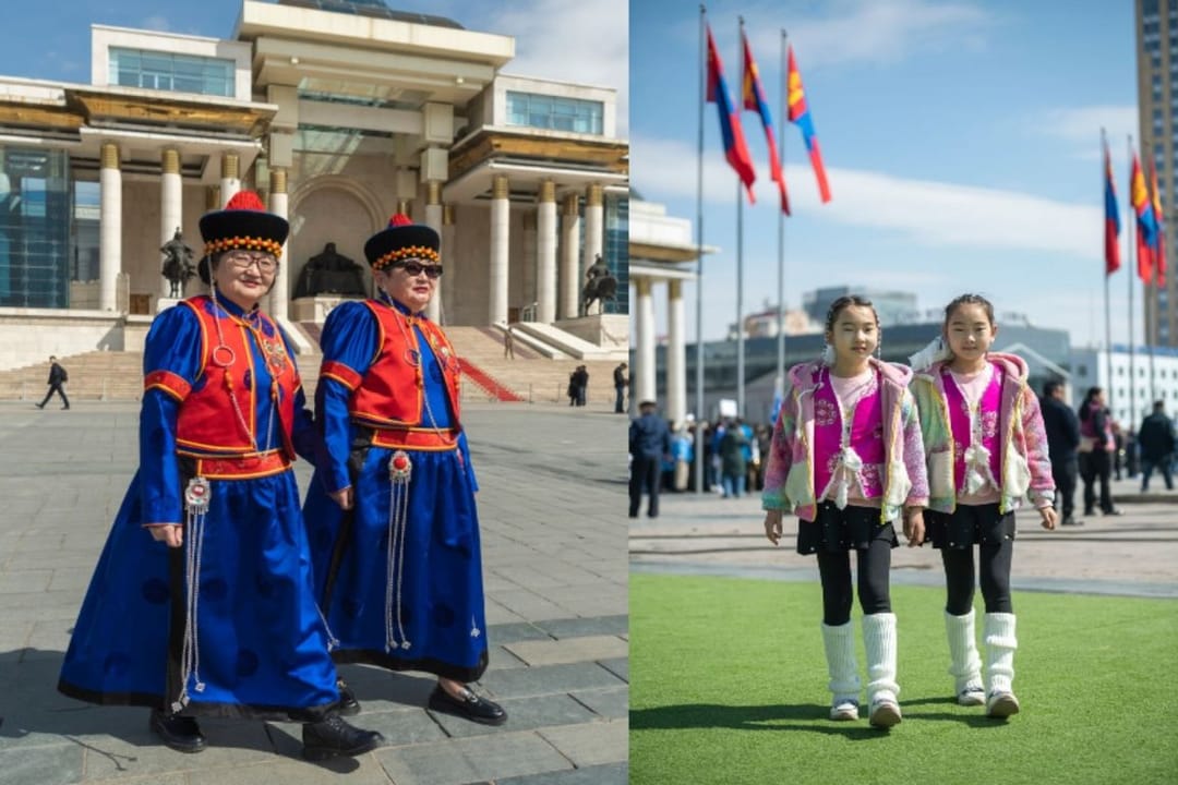 В Монголии состоялся парад близнецов