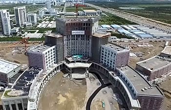 Президент Туркменистана совершил облёт крупных новостроек Ашхабада