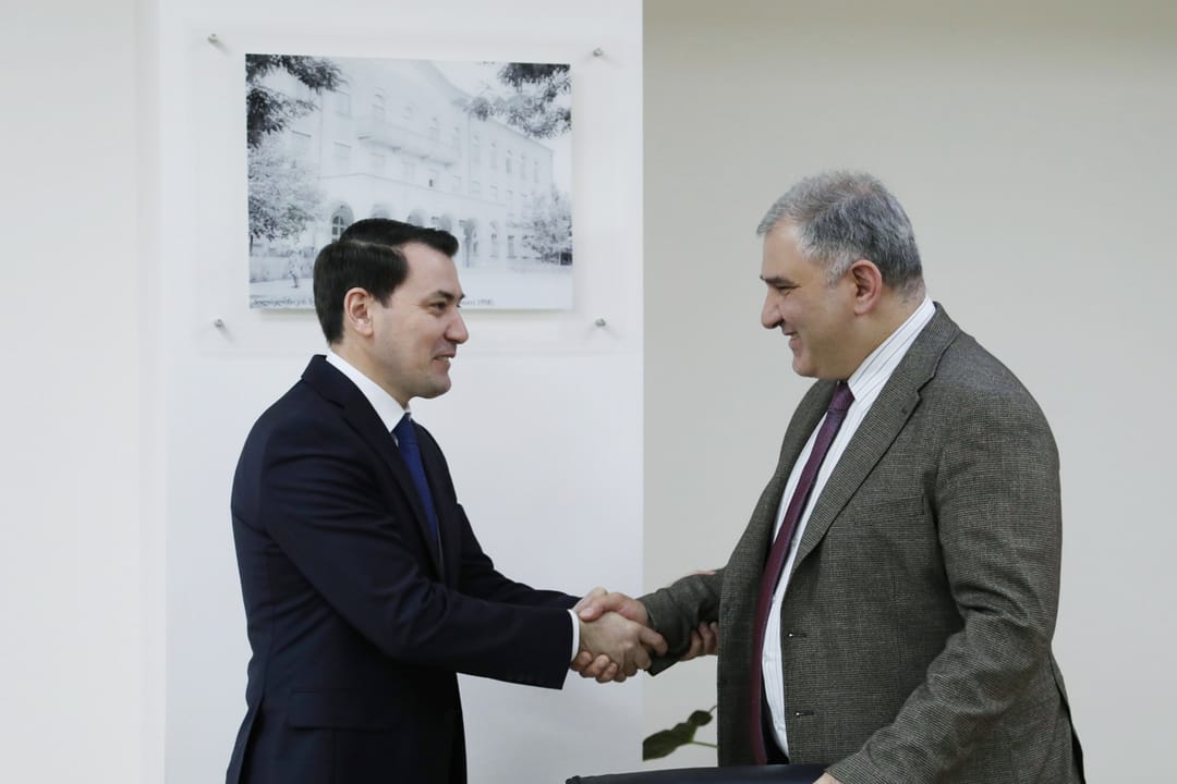 Meeting of Ambassador of Turkmenistan with Minister of Health and  Social Affairs of Georgia
