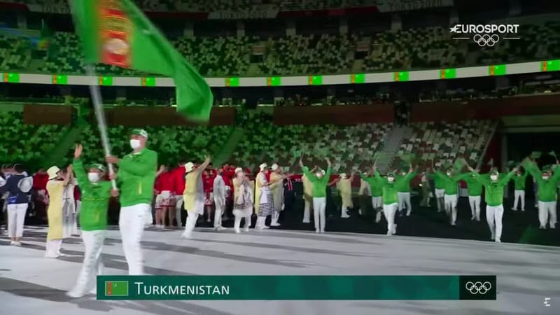Сборная Туркменистана приняла участие в церемонии открытия Олимпиады