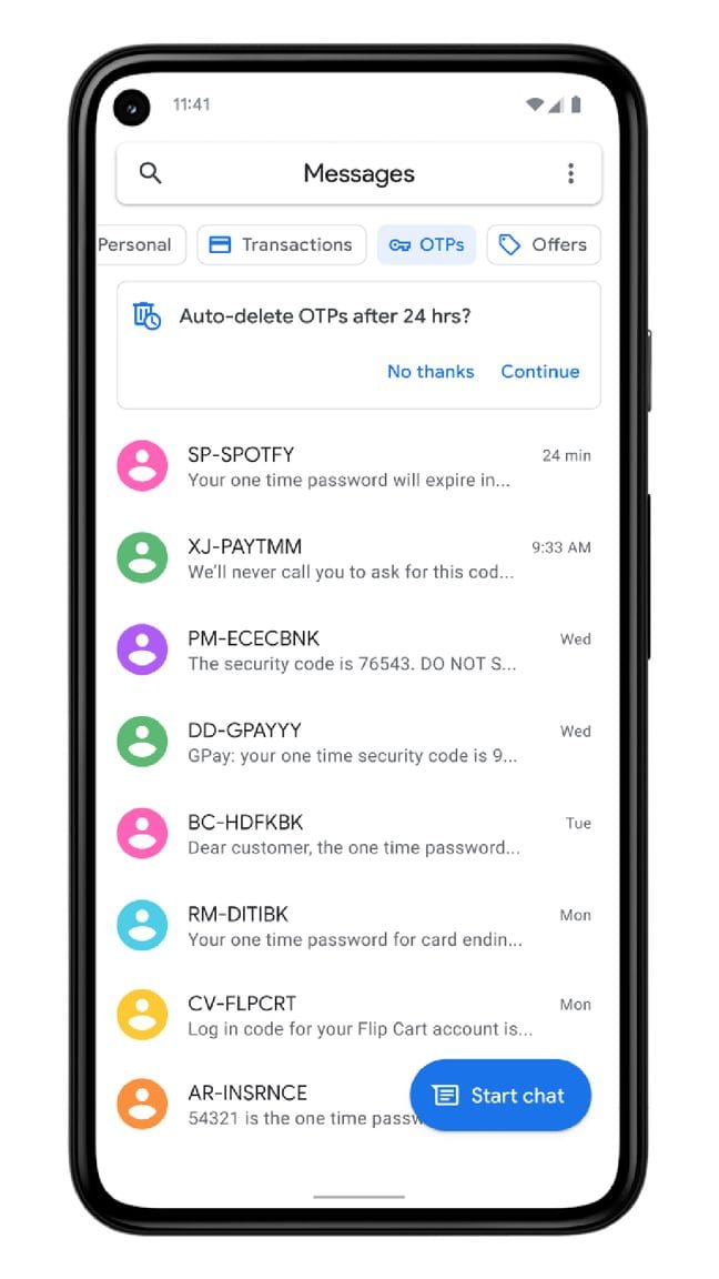 В Google Messages заработало автоматическое удаление SMS