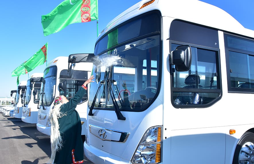 Ashgabat passenger Car Company offers a job as a bus driver