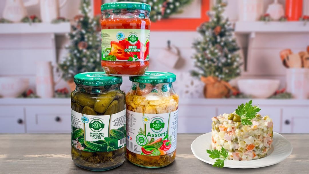 Canned vegetables from the Nur brand are a great addition to the New Year's table
