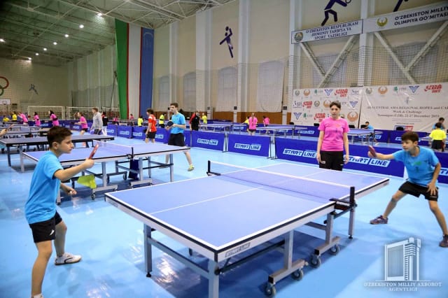 Туркменские спортсмены принимают участие в учебно-тренировочных сборах по настольному теннису в Узбекистане