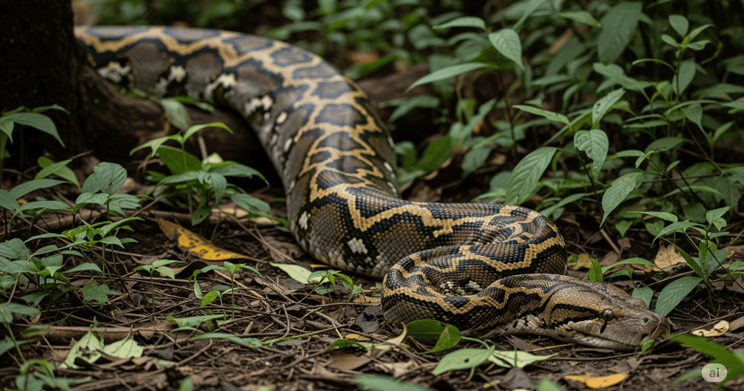 Indoneziýada piton daýhany ýuwutdy