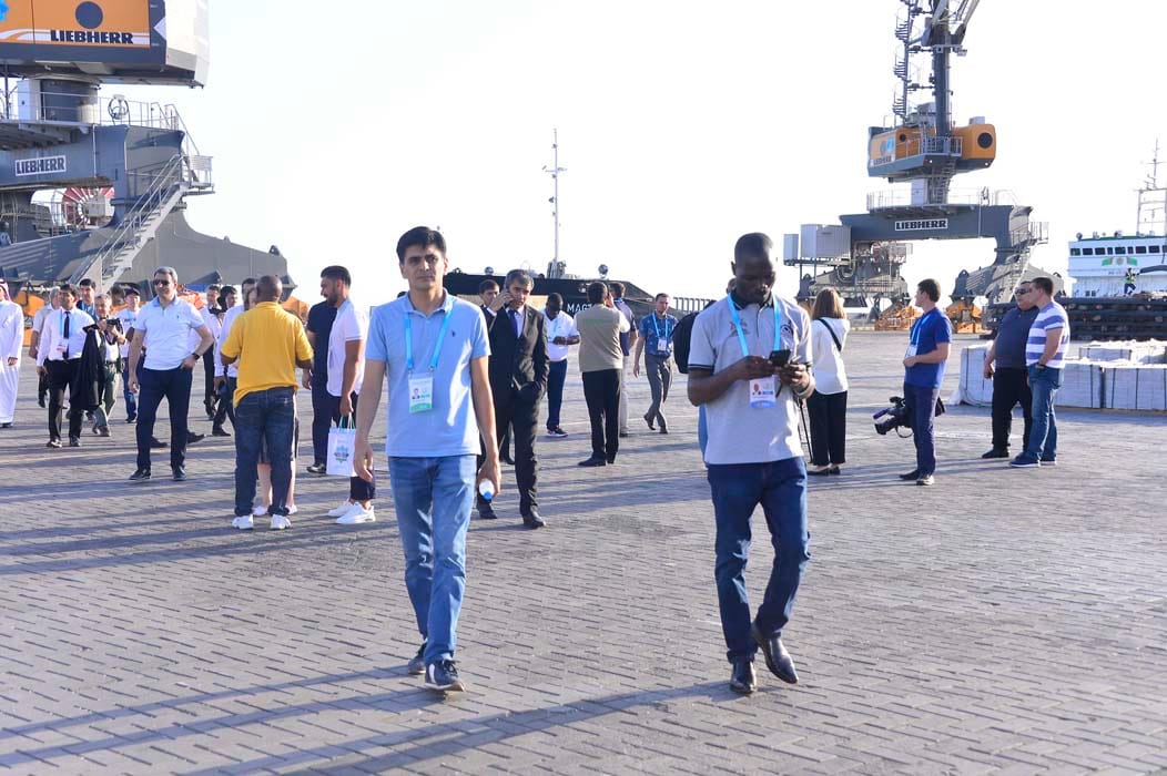 Large – scale exhibitions have been organized for the guests of the international transport conference in Turkmenbashi