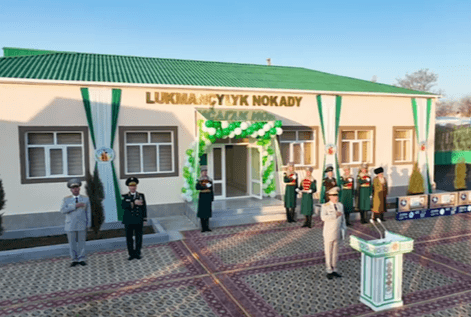 В Мары торжественно открыли новые здания столовой и медпункта для военнослужащих