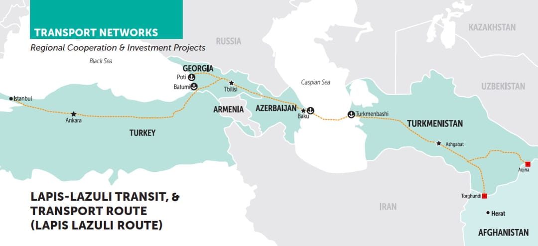 Турция приняла закон о ратификации  соглашения о сотрудничестве на маршруте «Лапис Лазули» 