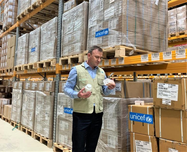 Минздравмедпром Туркменистана получил от ЮНИСЕФ 4,4 тонн препаратов дексаметазона 