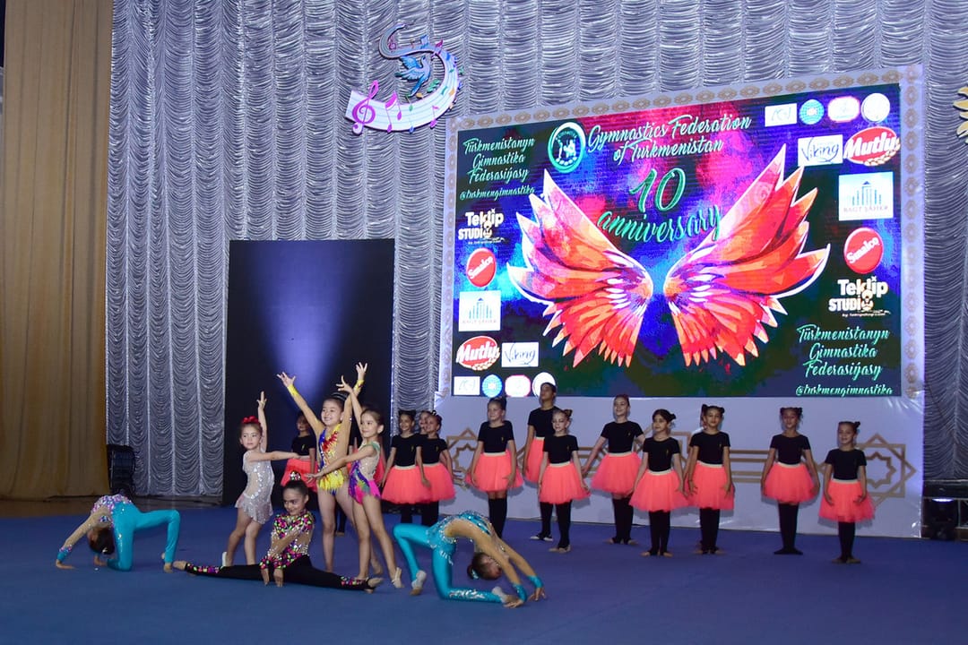 Федерация гимнастики Туркменистана отметила 10-летний юбилей