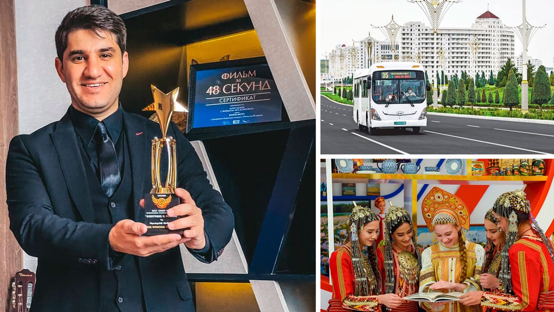 Myrat Mollaýewiň filmi halkara baýragyna mynasyp boldy, Aşgabat şäheriniň jemgyýetçilik awtobuslarynda bank kartlary bilen töleg geçirmek mümkinçiligi girizildi, türkmen türgenleri Rumyniýada erkin göreş boýunça baýrakly orunlary eýelediler we beýleki hab