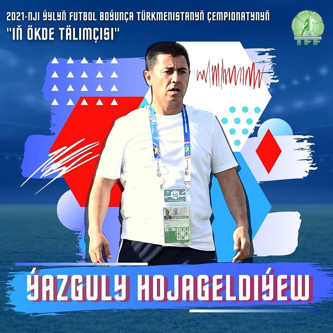 Yazkuli Hojageldiyev was named as the best football coach of Turkmenistan in 2021