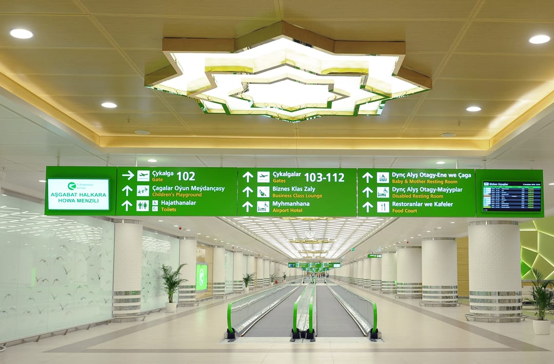 The first flight took off from Ashgabat to Dubai after the resumption of air traffic
