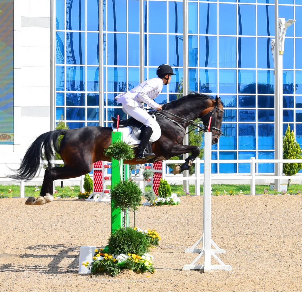 В Туркменистане идет реконструкция скаковой дорожки Марыйского конноспортивного комплекса