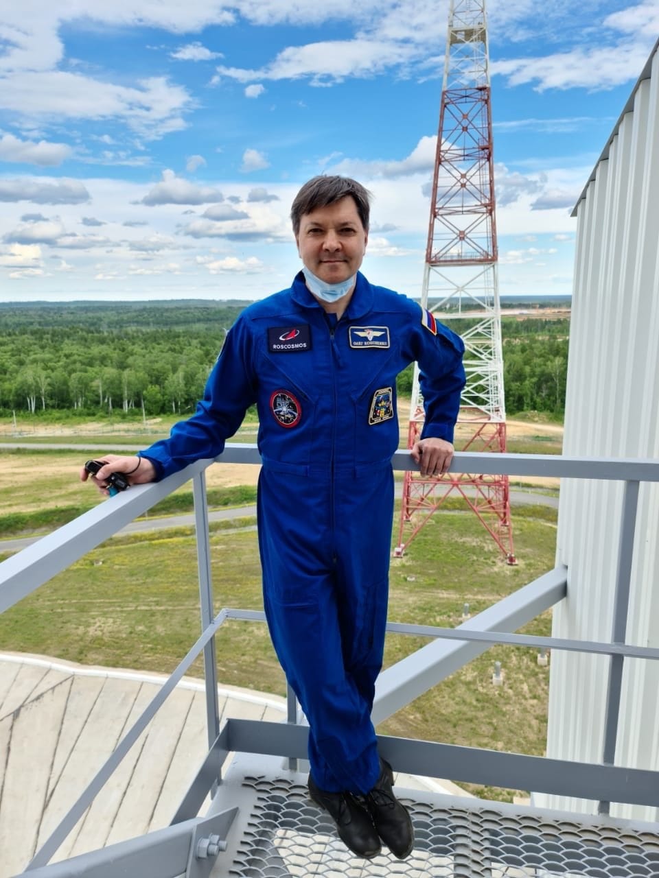 В день рождения Олег Кононенко посетил космодром «Восточный»