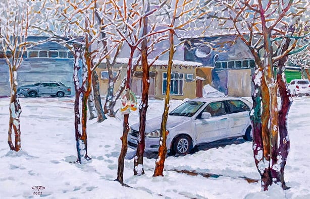 В Ашхабаде открылась выставка картин и фотографий, посвященная зимней тематике