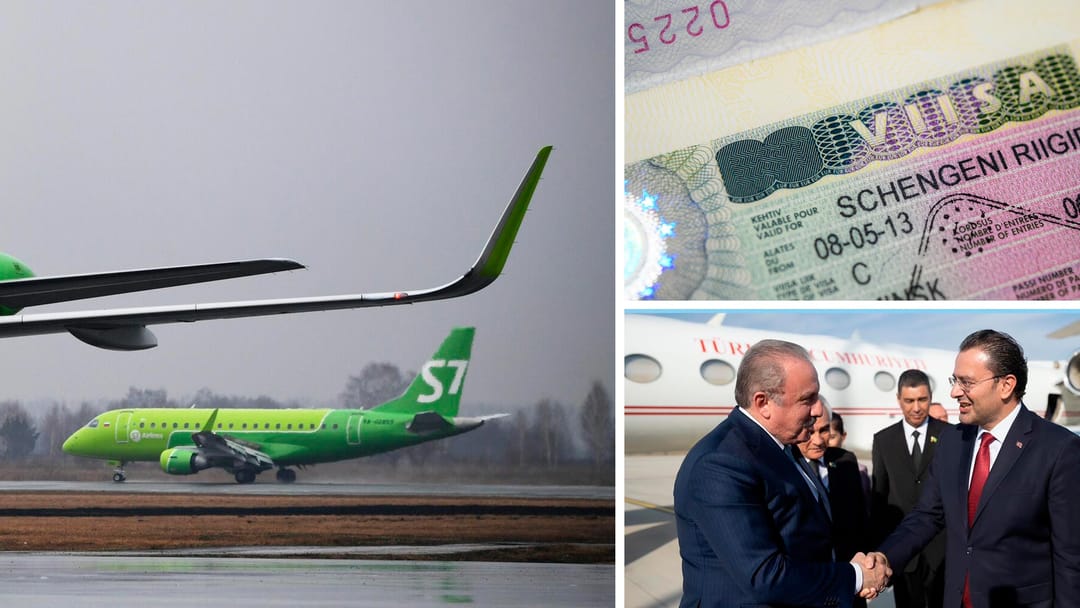 S7 Airlines will increase the frequency of flights to Turkmenistan, Germany resumed issuing visas to citizens of Turkmenistan in full, the speaker of the Turkish Parliament arrived in Turkmenistan