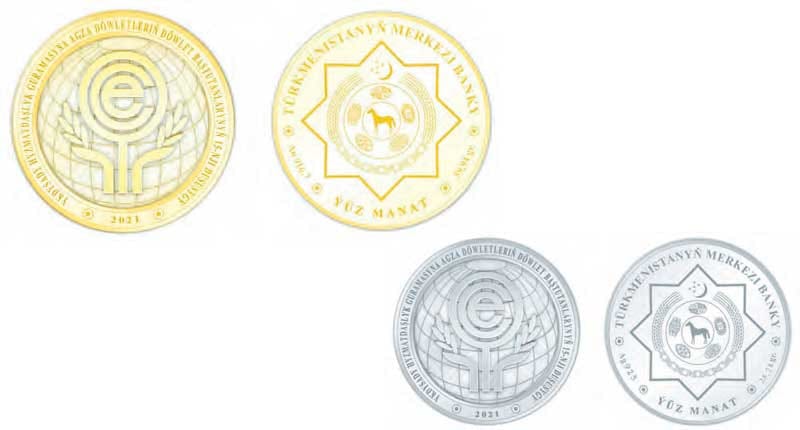 Turkmenistan issues gold and silver coins for the XV ECO Summit