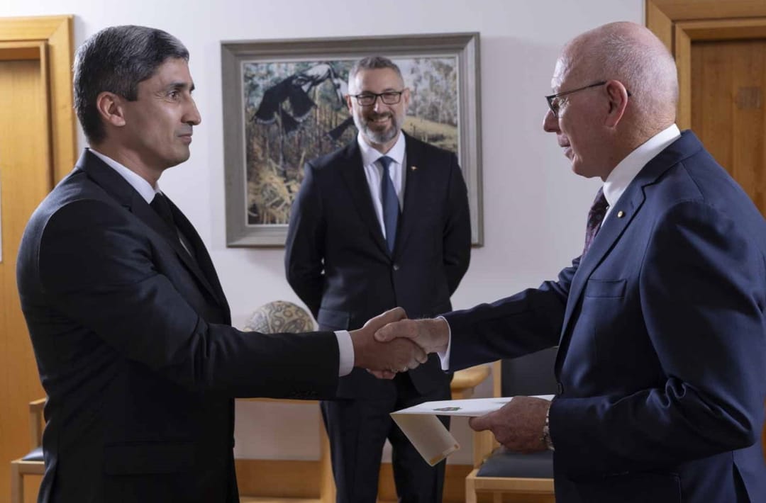 The first ever ambassador of Turkmenistan accredited in Australia