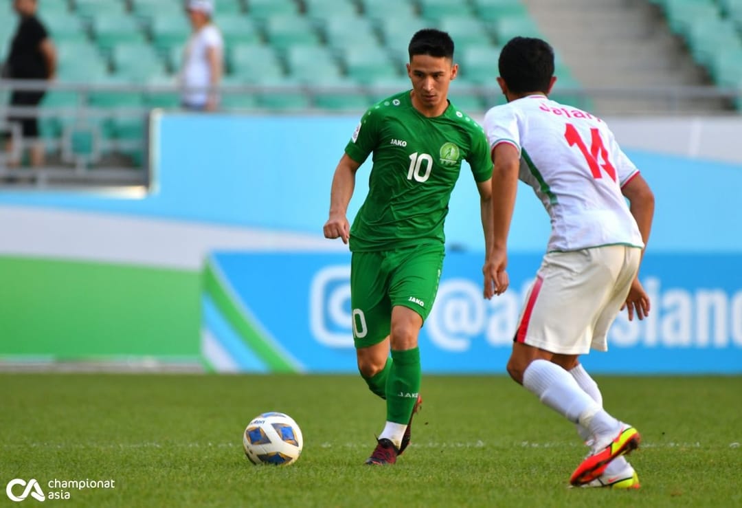 A football player from the Turkmenistan national team is undergoing a trial in the Belarusian Gomel