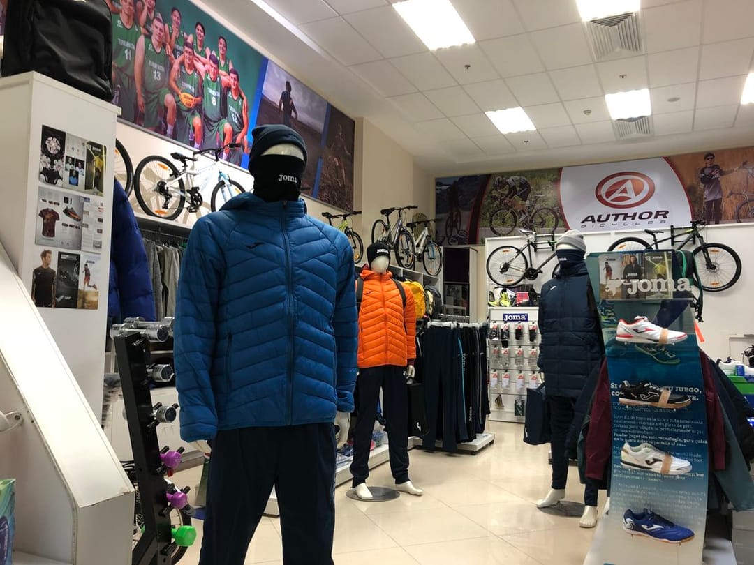 The store of the Spanish brand Joma in Ashgabat receives a large supply of sporting goods