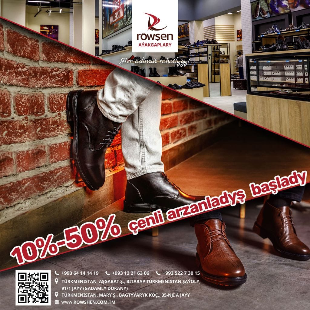 ИП Röwşen объявляет большие скидки на все изделия