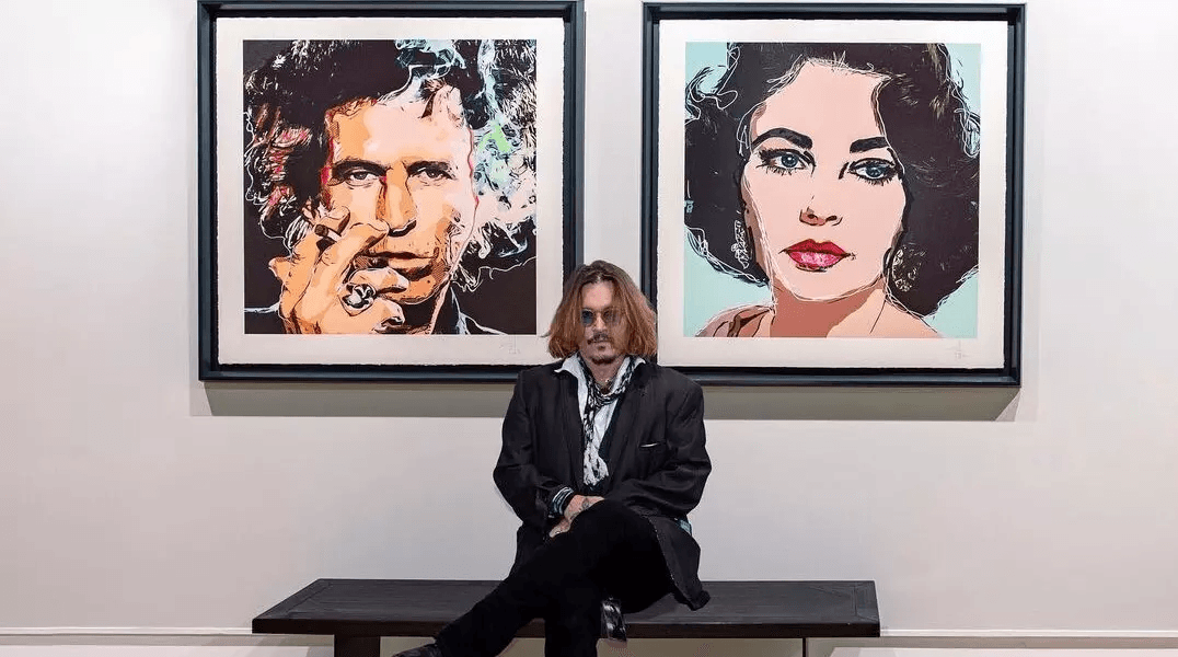 Johnny Depp managed to earn almost 5,5 million dollars from his paintings