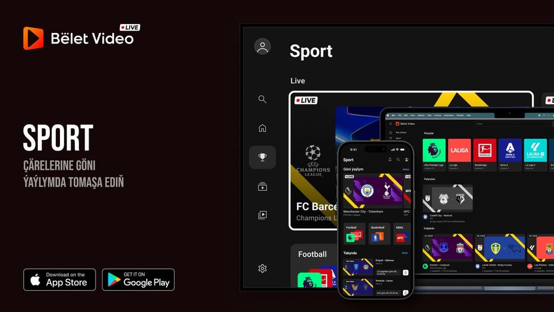 Belet Video обновил раздел «Спорт»: трансляции АПЛ, Ла Лиги, НХЛ и UFC на всех устройствах