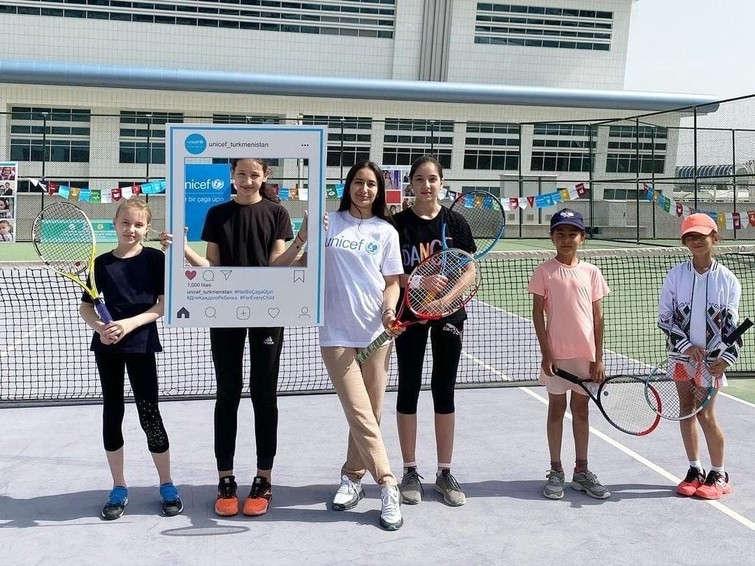  Ashgabat kicked off the children’s tennis festival