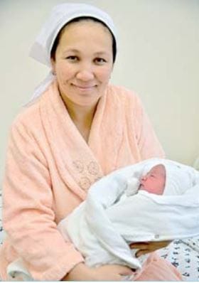 Первый ребенок в Туркменистане в 2021 году родился в Лебапском велаяте