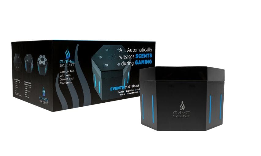 GameScent generates smells that match video game events