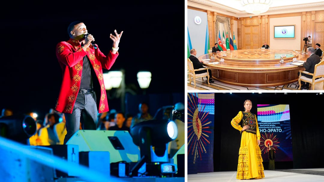 Akon gave the second sold-out concert in Turkmenistan, the sixth Caspian Summit was held in Ashgabat, Turkmen fashion designers participated in the ethnic fashion festival in Yakutsk and other news