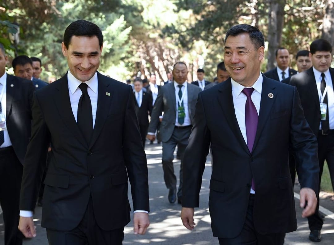 Сердар Бердымухамедов встретился с Президентом Кыргызстана Садыром Жапаровым