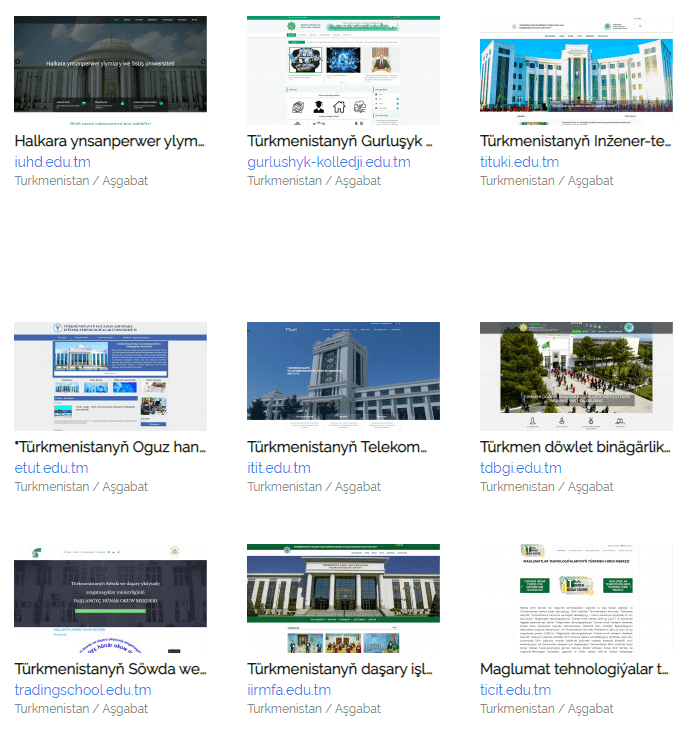 Все вузы Туркменистана обзавелись официальными сайтами